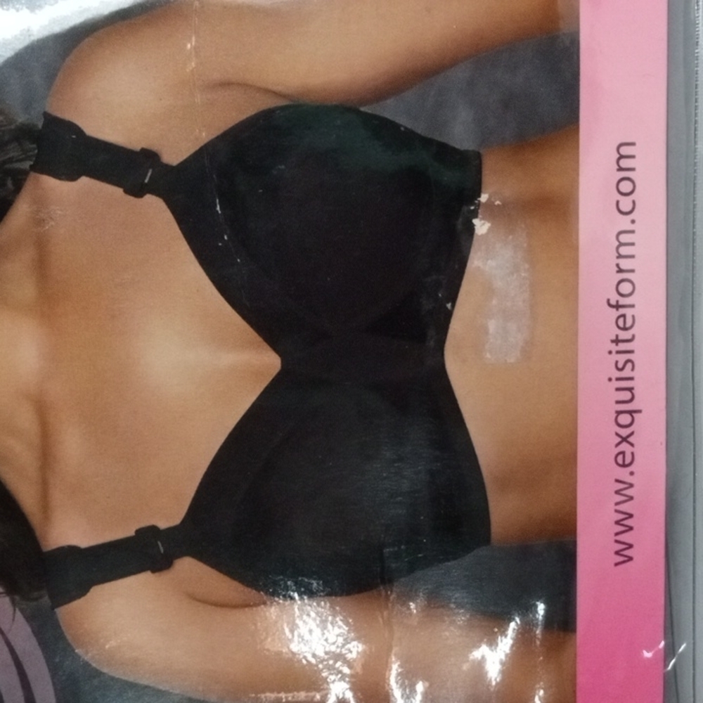 Exquisite Form Fully Bra, 48DD, Black, NWT